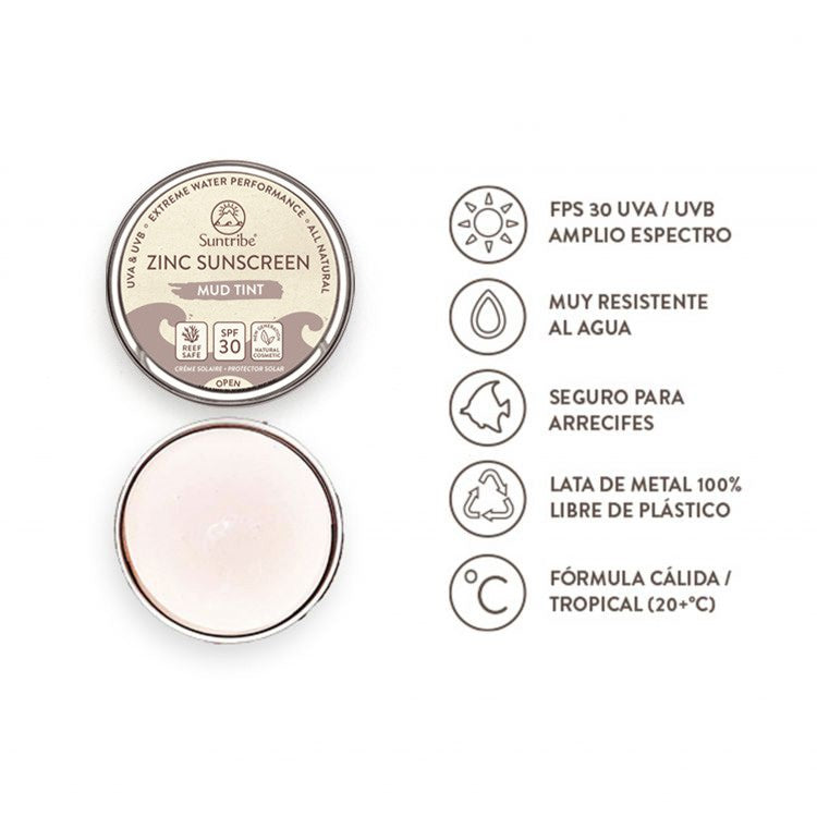 Protector Solar Zinc SPF 30 Mud Tint - 10g